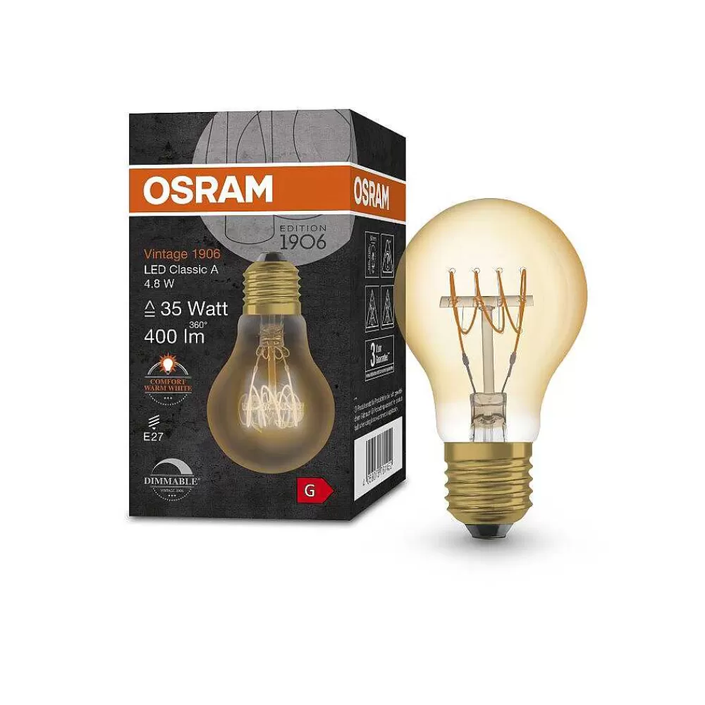 Luminaires Osram Osram Vintage 1906® Led E27 4,8 Watt 2200 Kelvin 400 Lumen