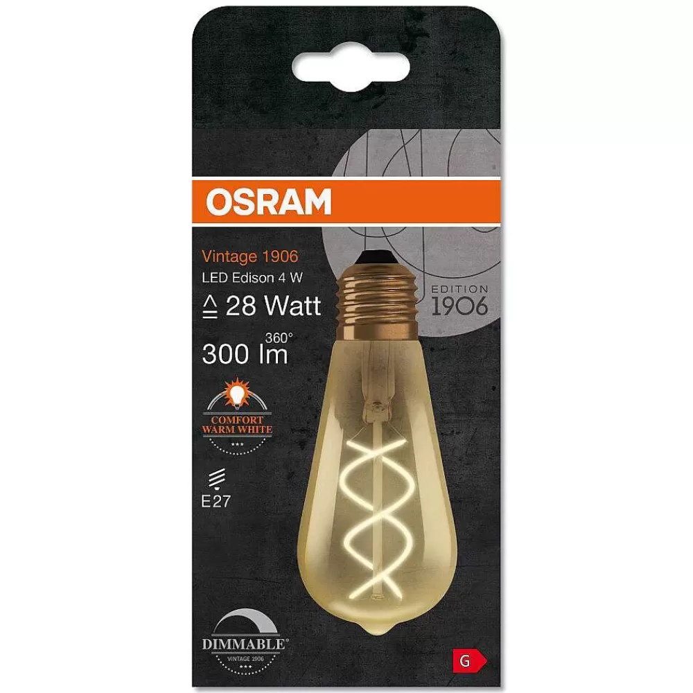 Luminaires Osram Osram Vintage 1906® Led E27 4 Watt 2000 Kelvin 300 Lumen