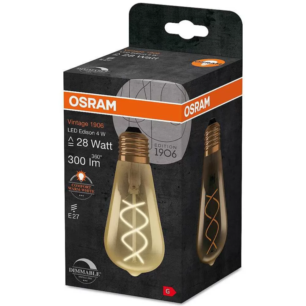 Luminaires Osram Osram Vintage 1906® Led E27 4 Watt 2000 Kelvin 300 Lumen