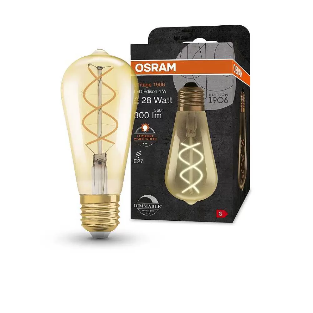 Luminaires Osram Osram Vintage 1906® Led E27 4 Watt 2000 Kelvin 300 Lumen