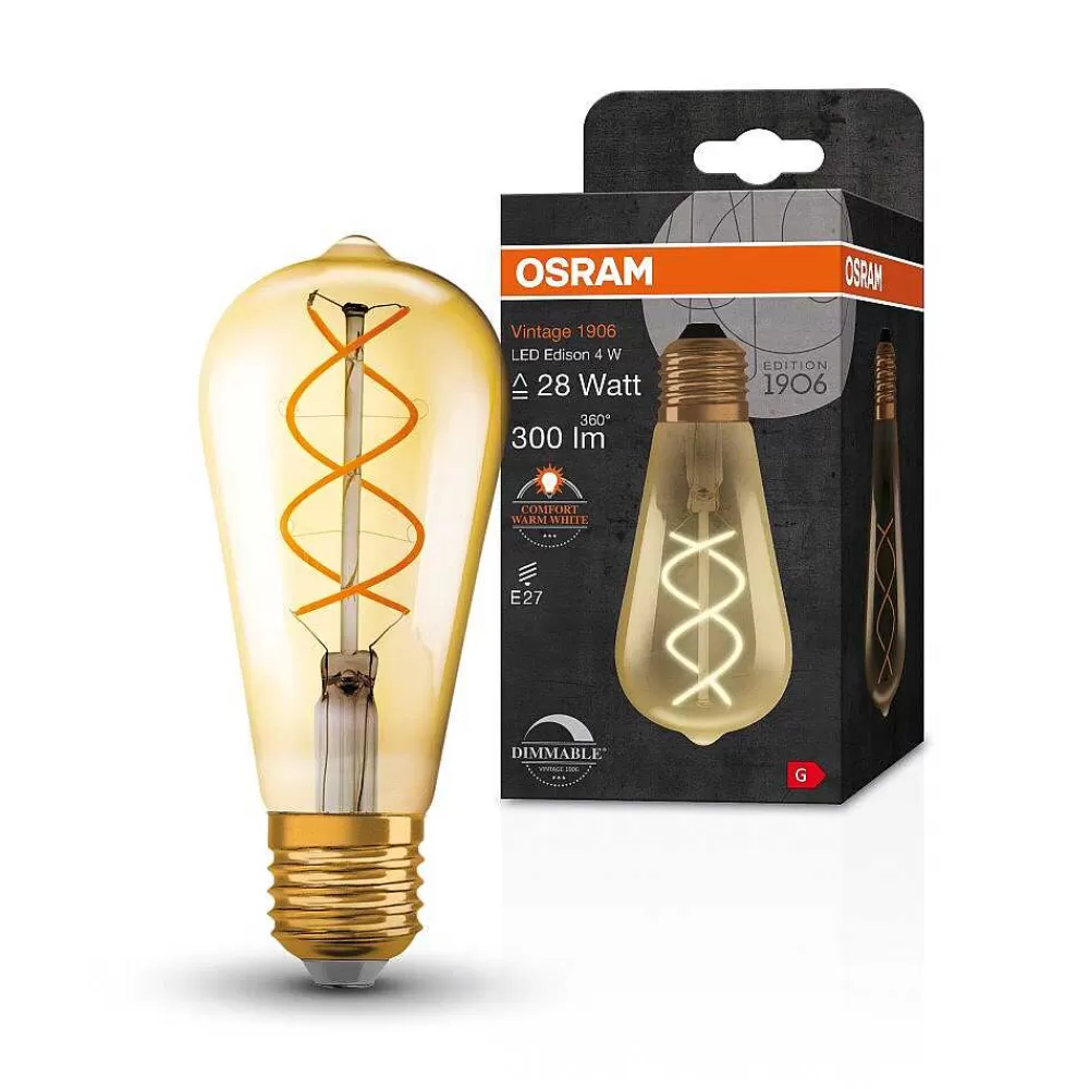Luminaires Osram Osram Vintage 1906® Led E27 4 Watt 2000 Kelvin 300 Lumen