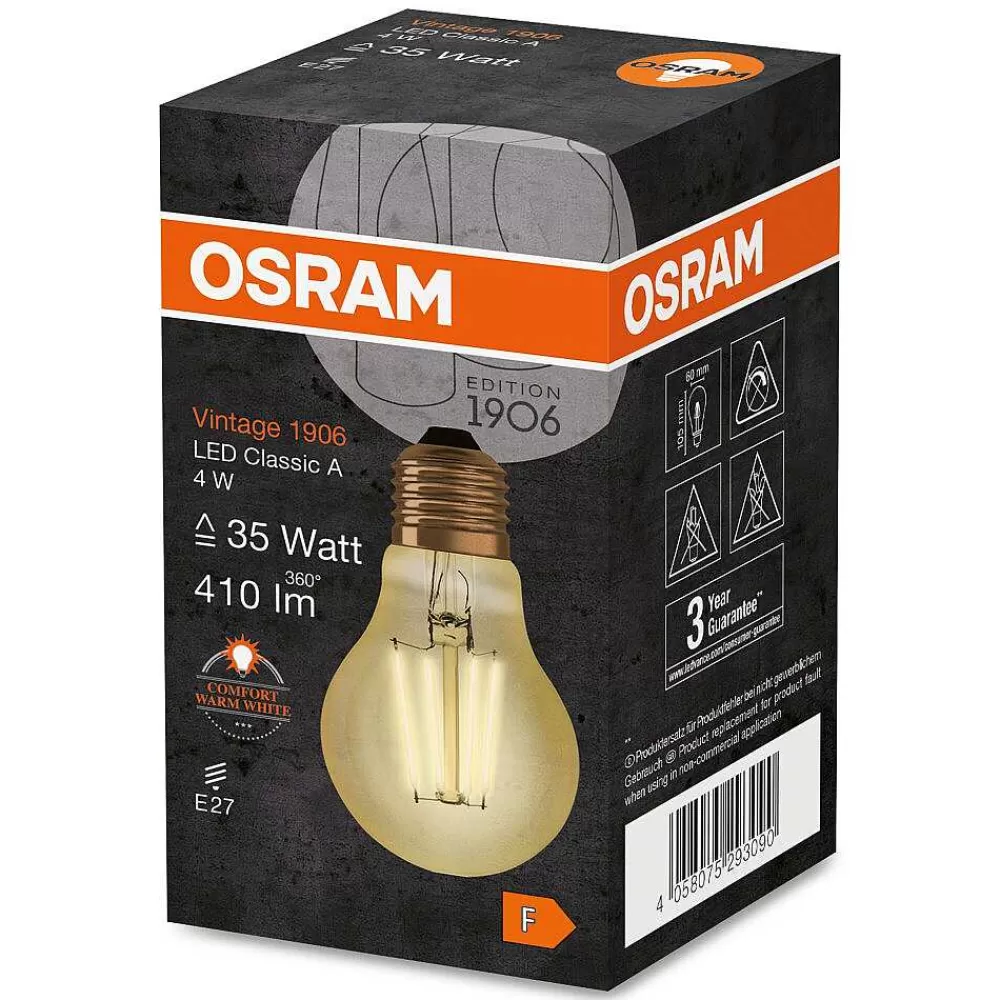 Luminaires Osram Osram Vintage 1906® Led E27 4 Watt 2400 Kelvin 410 Lumen
