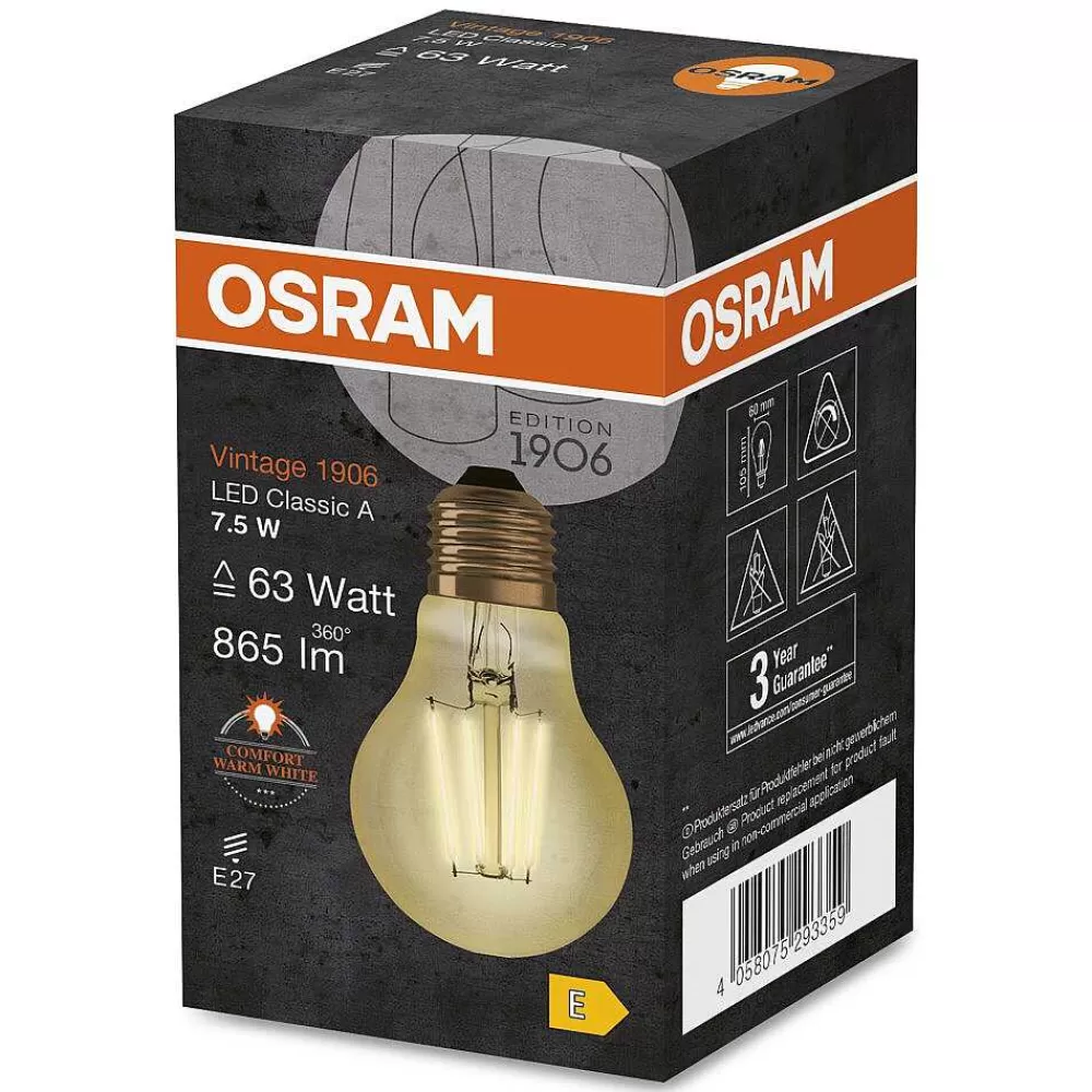 Luminaires Osram Osram Vintage 1906® Led E27 7,5 Watt 2400 Kelvin 865 Lumen