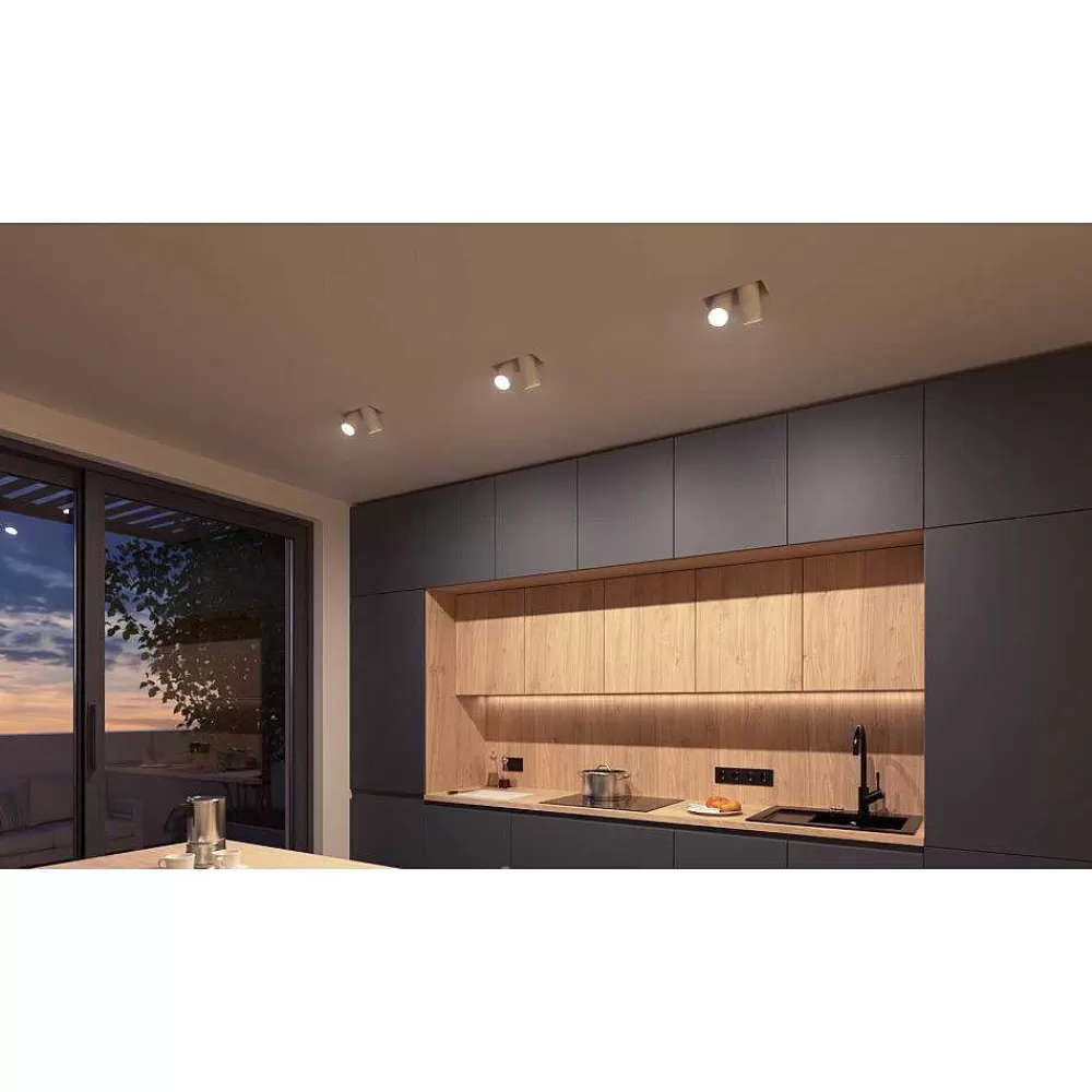 Luminaires Philips Philips Hue Lot De 2 Led Gu5.3 6,3 Watt 2000-6500 Kelvin 400 Lumen