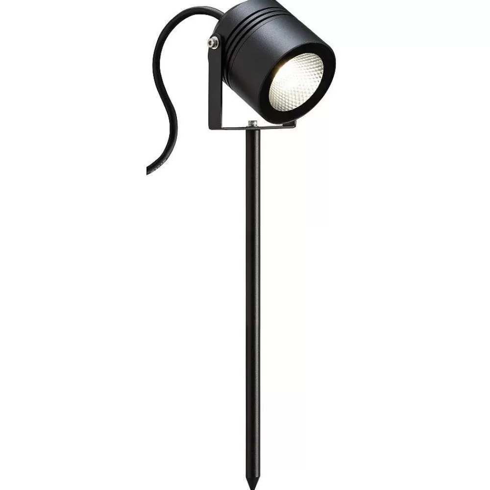 Luminaires LCD Pique De Terre Lcd Langenfeld Led Noir, 1 Lumiere