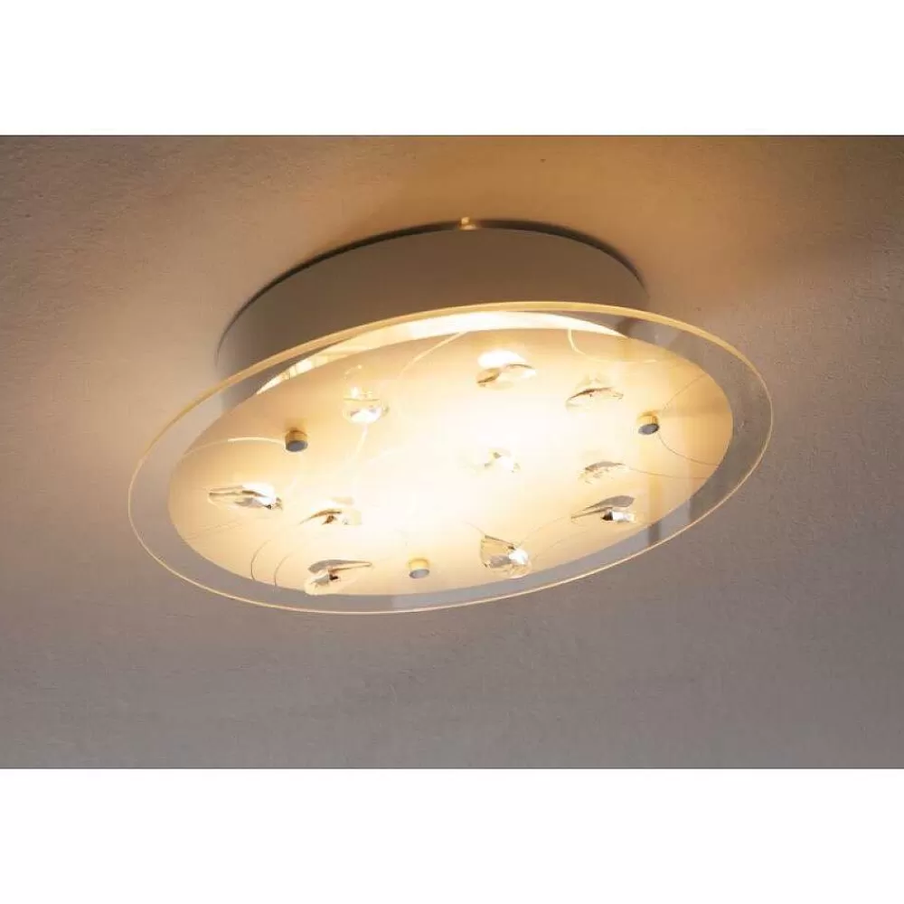 Luminaires Globo Lighting Plafonnier 2Flg. Blanc, 2 Lumieres