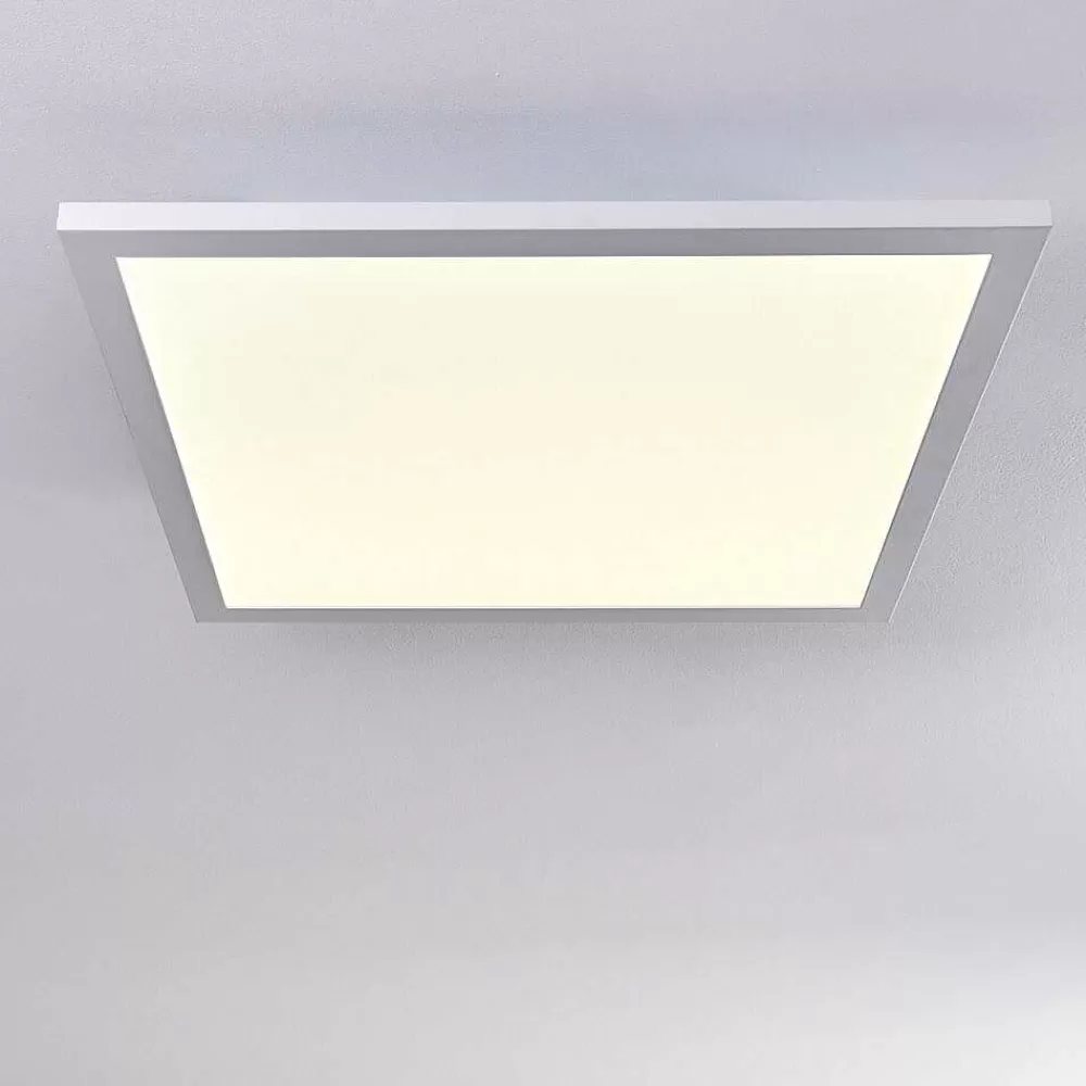 hofstein Plafonnier Bankura Led Blanc, 1 Lumiere, Telecommandes, Changeur De Couleurs