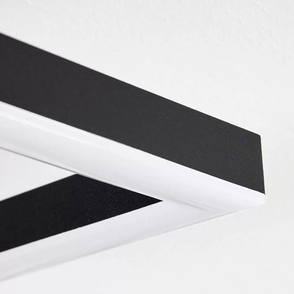 hofstein Plafonnier Bealo Led Brun, Couleur Bois, 1 Lumiere