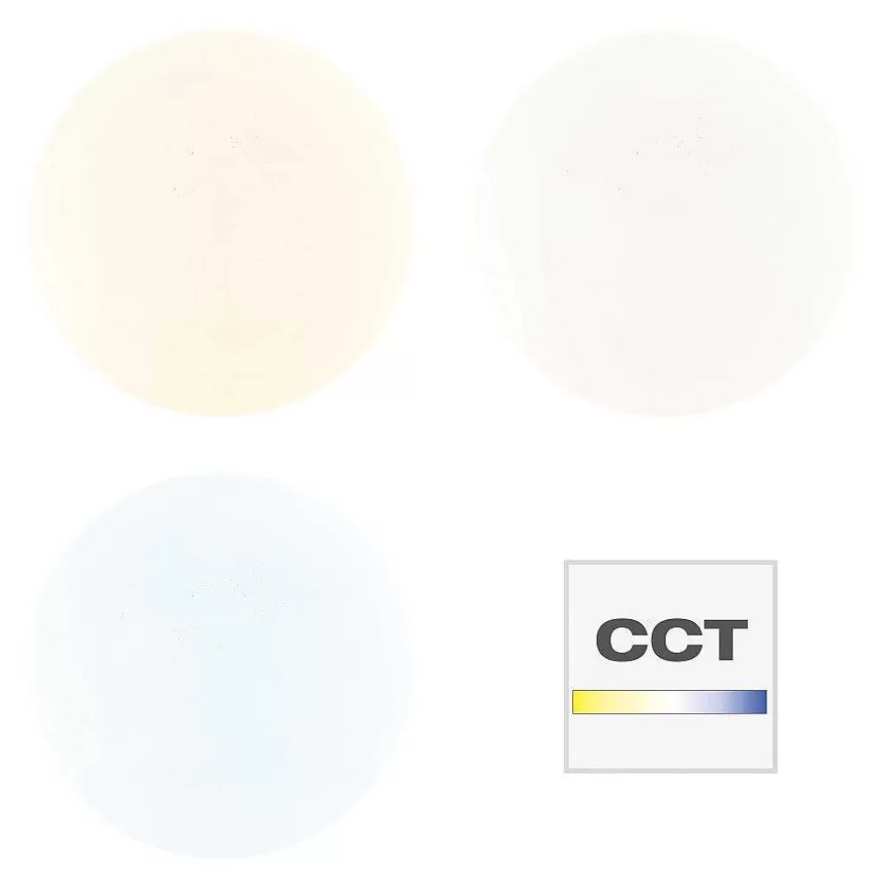 Luminaires Brilliant Plafonnier Brilliant Heddy Led Blanc, 1 Lumiere, Telecommandes, Changeur De Couleurs