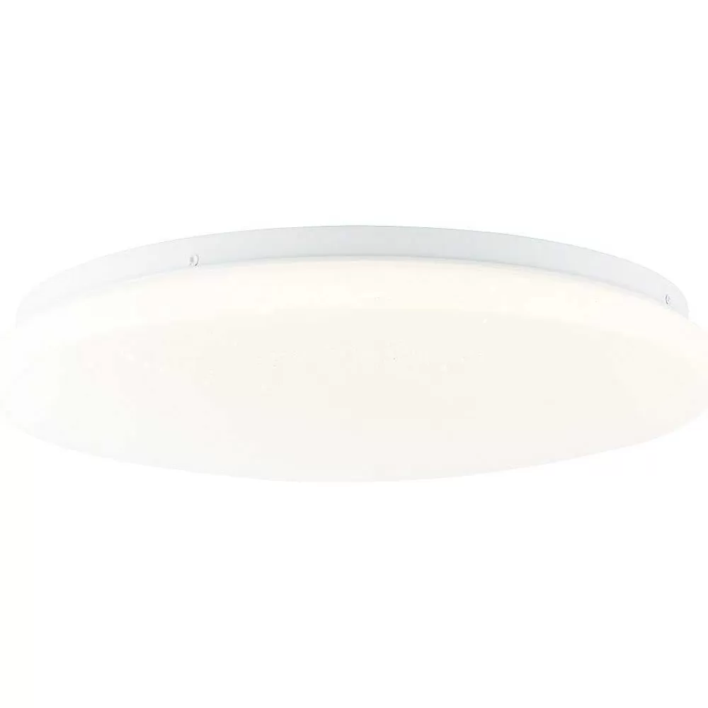 Luminaires Brilliant Plafonnier Brilliant Heddy Led Blanc, 1 Lumiere, Telecommandes, Changeur De Couleurs