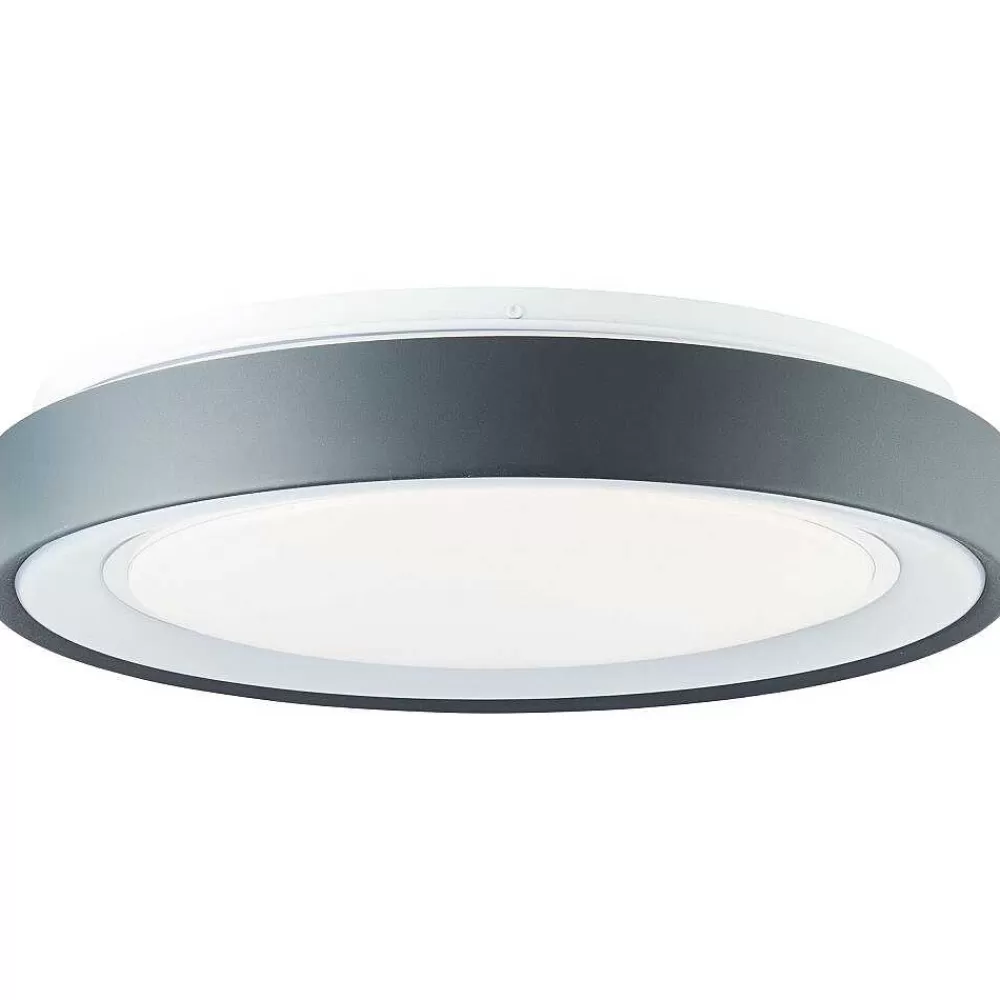 Luminaires Brilliant Plafonnier Brilliant-Leuchten Tessy Led Noir, 1 Lumiere, Telecommandes, Changeur De Couleurs
