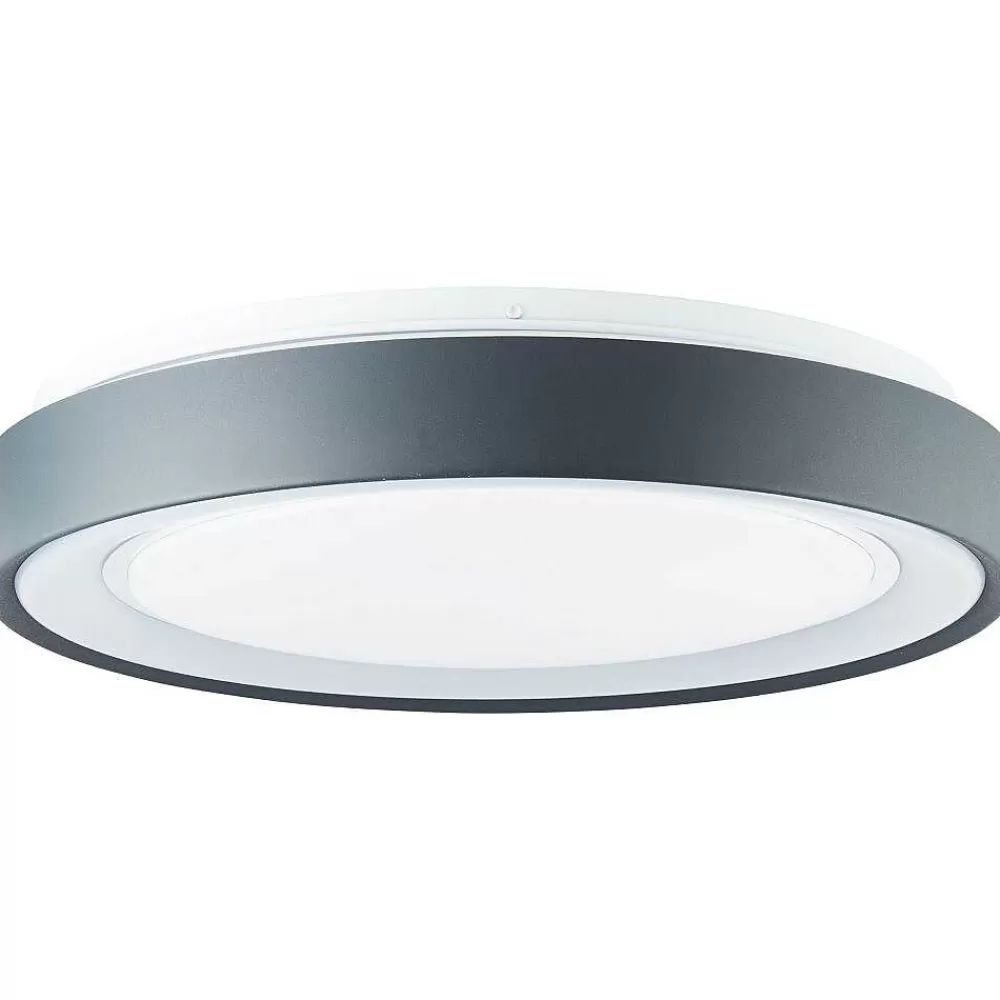 Luminaires Brilliant Plafonnier Brilliant-Leuchten Tessy Led Noir, 1 Lumiere, Telecommandes, Changeur De Couleurs