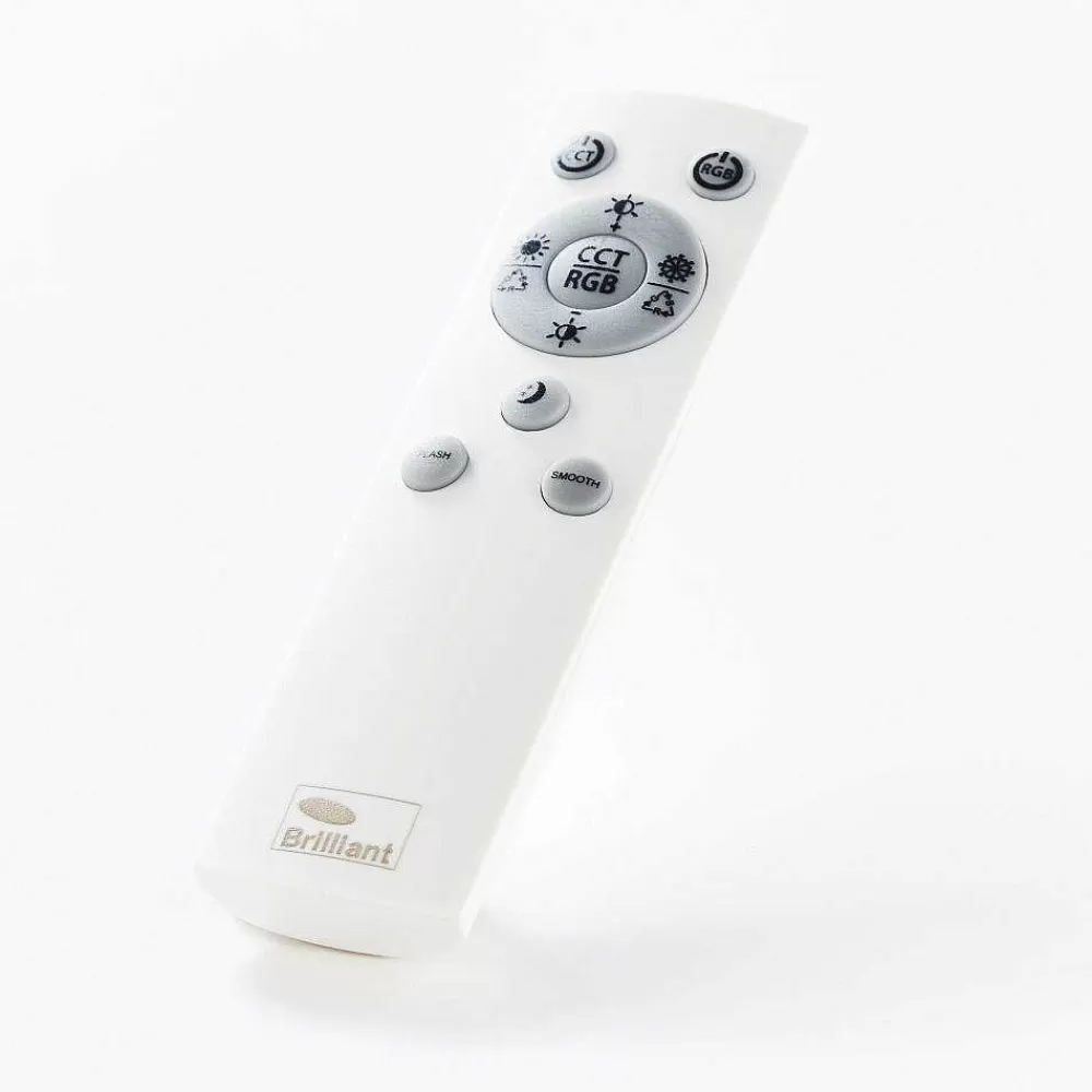 Luminaires Brilliant Plafonnier Brilliant-Leuchten Tessy Led Noir, 1 Lumiere, Telecommandes, Changeur De Couleurs