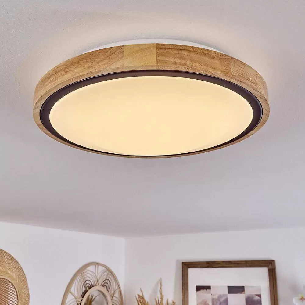 hofstein Plafonnier Corinto Led Ecru, Noir, 1 Lumiere