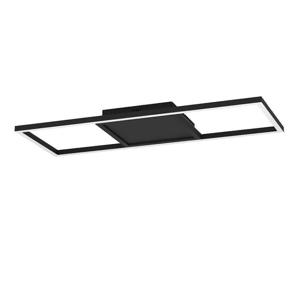 Luminaires Eglo Plafonnier Eglo Calagrano-Z Led Noir, 1 Lumiere, Changeur De Couleurs