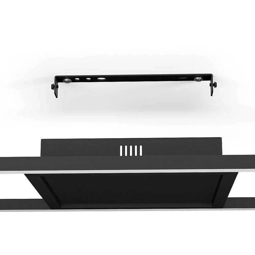 Luminaires Eglo Plafonnier Eglo Calagrano-Z Led Noir, 1 Lumiere, Changeur De Couleurs