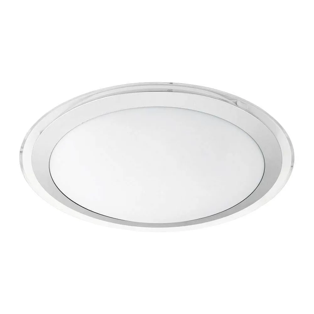 Luminaires Eglo Plafonnier Eglo Competa-C Led Blanc, 1 Lumiere, Changeur De Couleurs