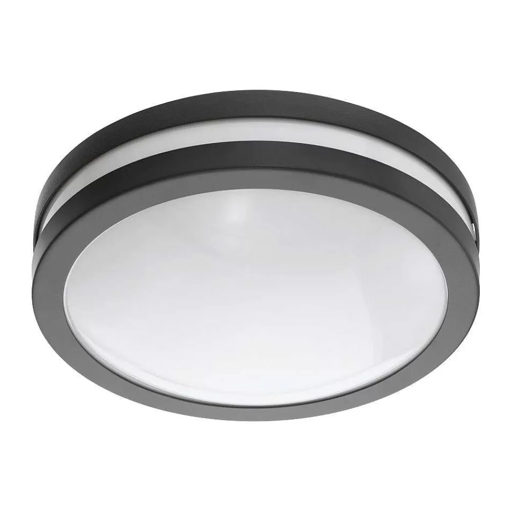 Luminaires Eglo Plafonnier Eglo Connect Locana Led Anthracite, 1 Lumiere