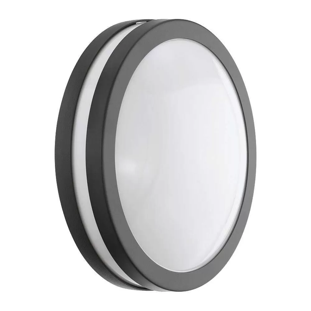 Luminaires Eglo Plafonnier Eglo Connect Locana Led Anthracite, 1 Lumiere