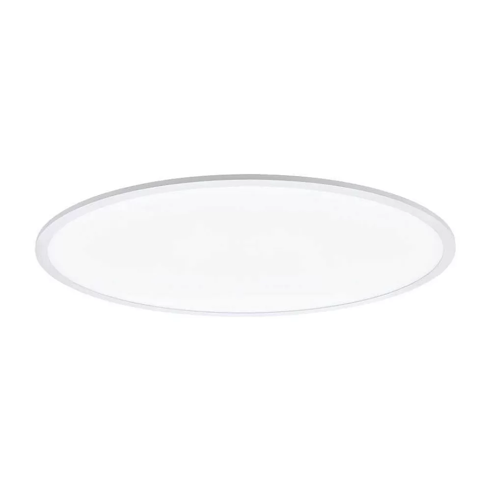 Luminaires Eglo Plafonnier Eglo Connect Sarsina-C Led Blanc, 1 Lumiere, Telecommandes, Changeur De Couleurs