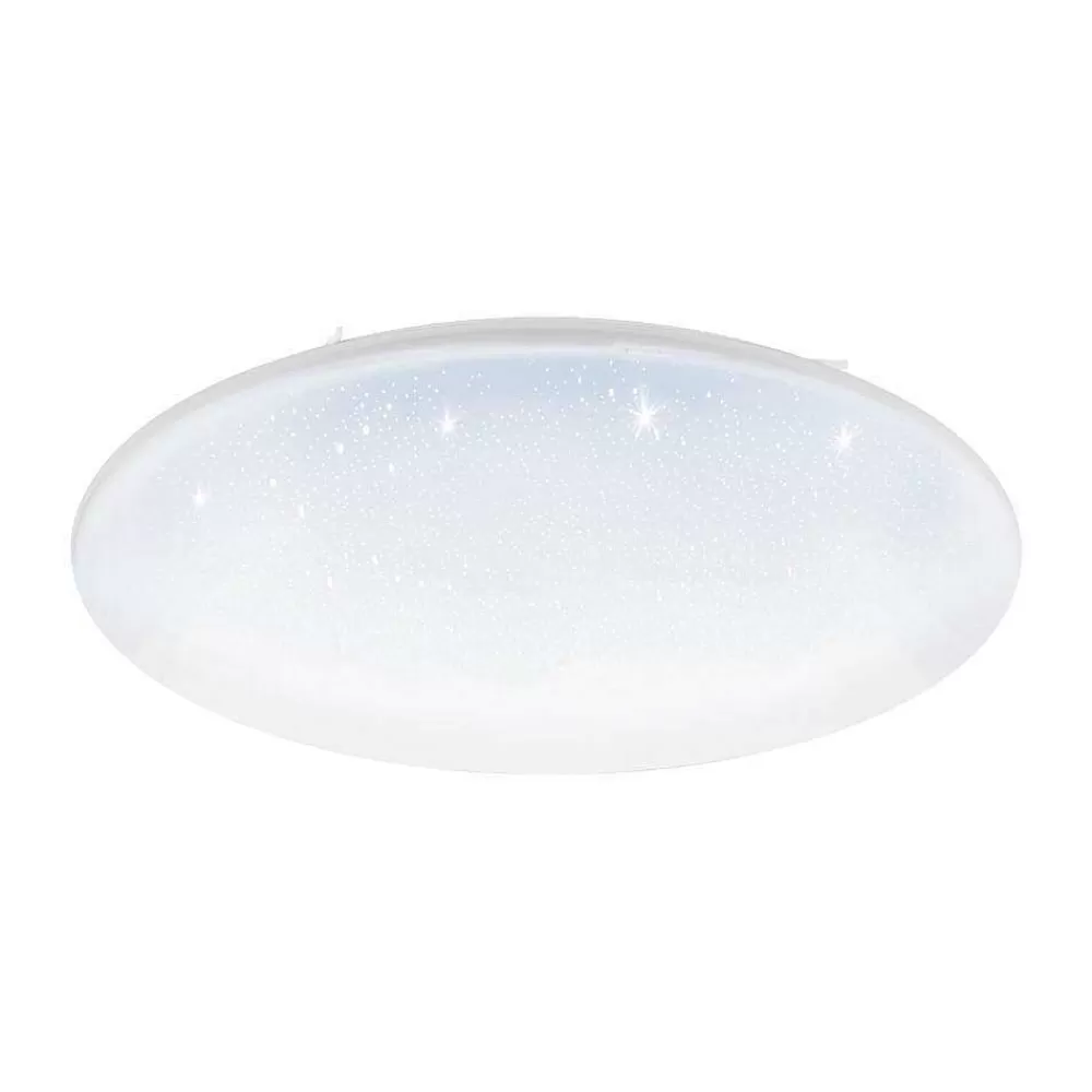 Luminaires Eglo Plafonnier Eglo Franiacw Led Blanc, 1 Lumiere, Telecommandes, Changeur De Couleurs