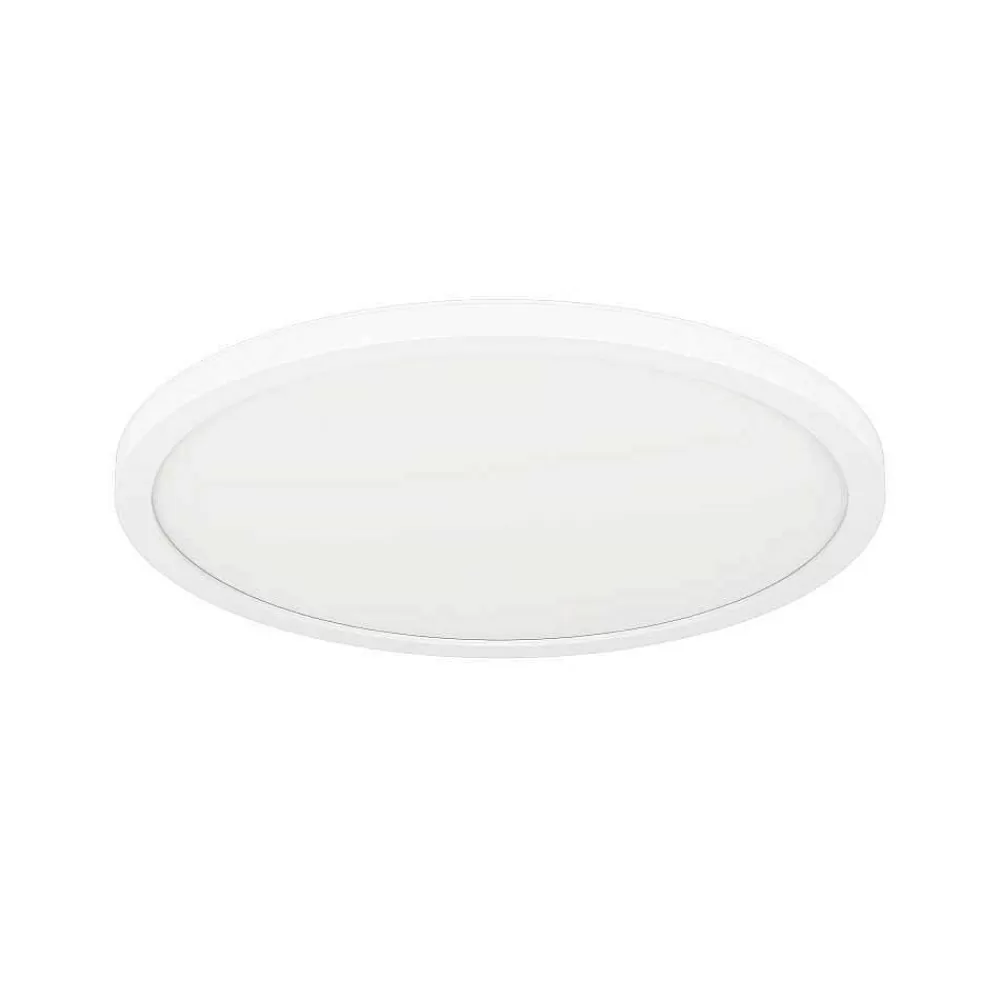 Luminaires Eglo Plafonnier Eglo Rovito-Z Led Blanc, 1 Lumiere, Changeur De Couleurs