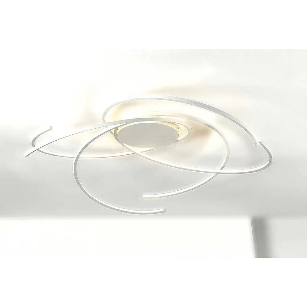 Luminaires Escale Plafonnier Escale Space Led Blanc, 1 Lumiere