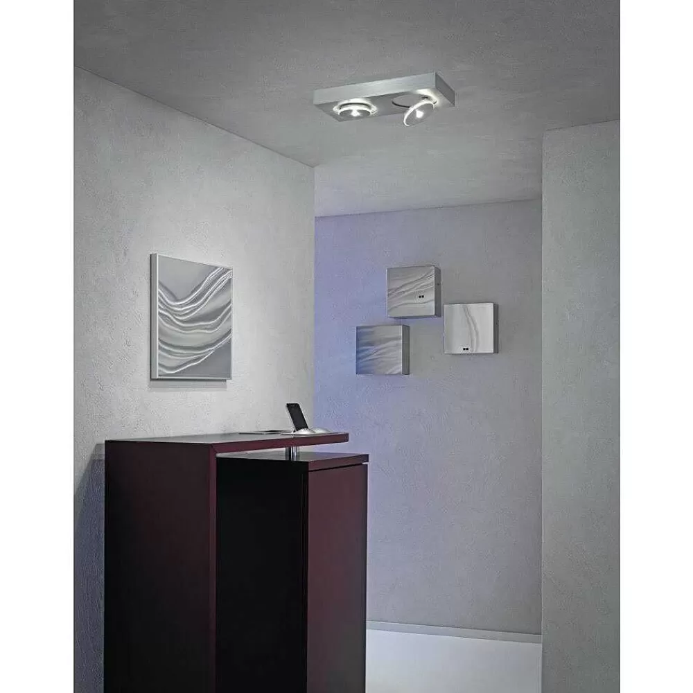 Luminaires Escale Plafonnier Escale Spot It Led Aluminium, 2 Lumieres