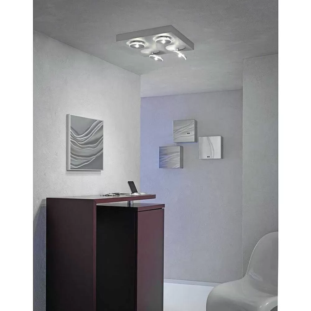 Luminaires Escale Plafonnier Escale Spot It Led Aluminium, 4 Lumieres