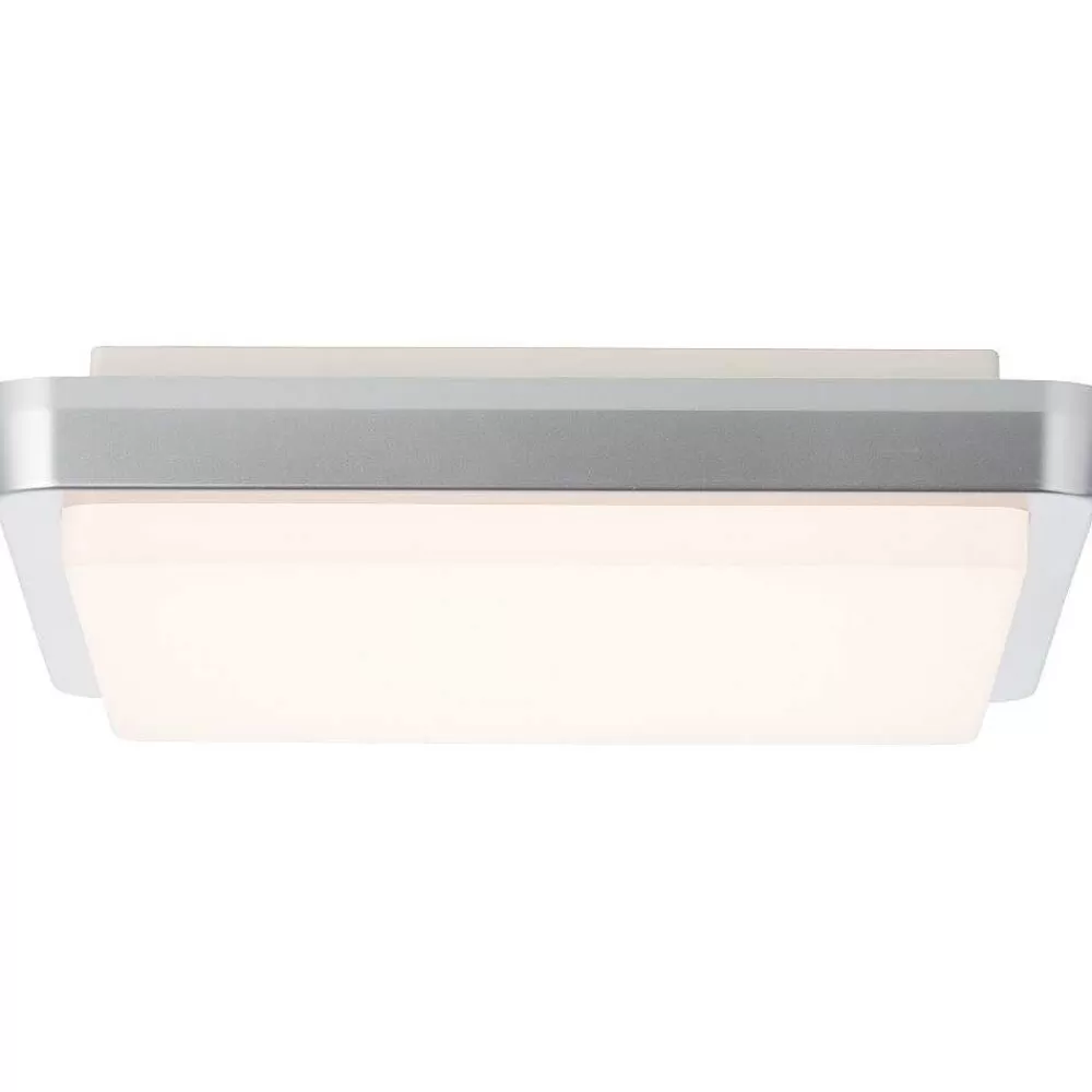 Luminaires Brilliant Plafonnier Exterieur Brilliant Devora Led Argente, 1 Lumiere