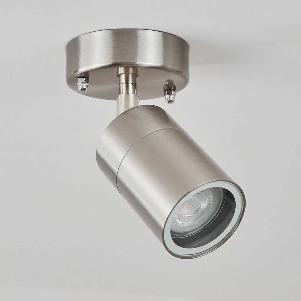 hofstein Plafonnier Exterieur Corneda Acier Inoxydable, 1 Lumiere