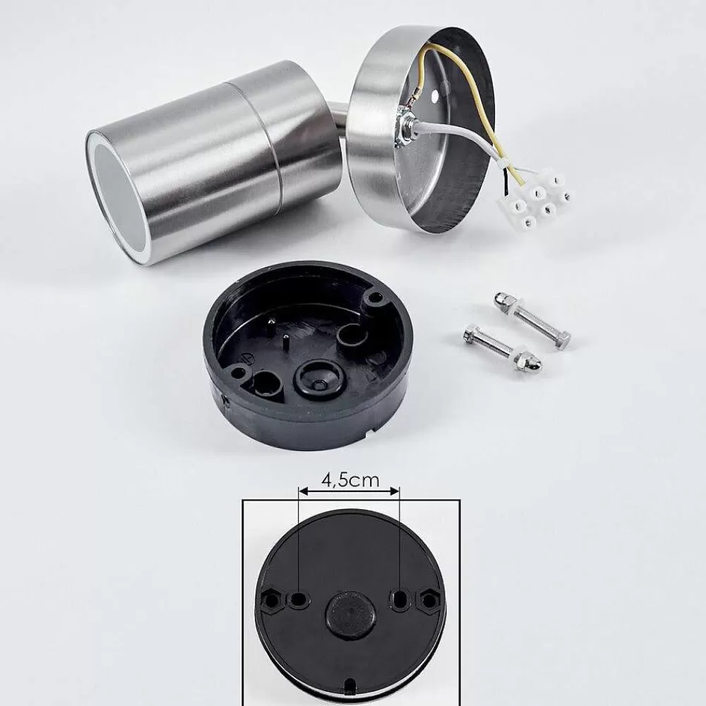 hofstein Plafonnier Exterieur Corneda Acier Inoxydable, 1 Lumiere