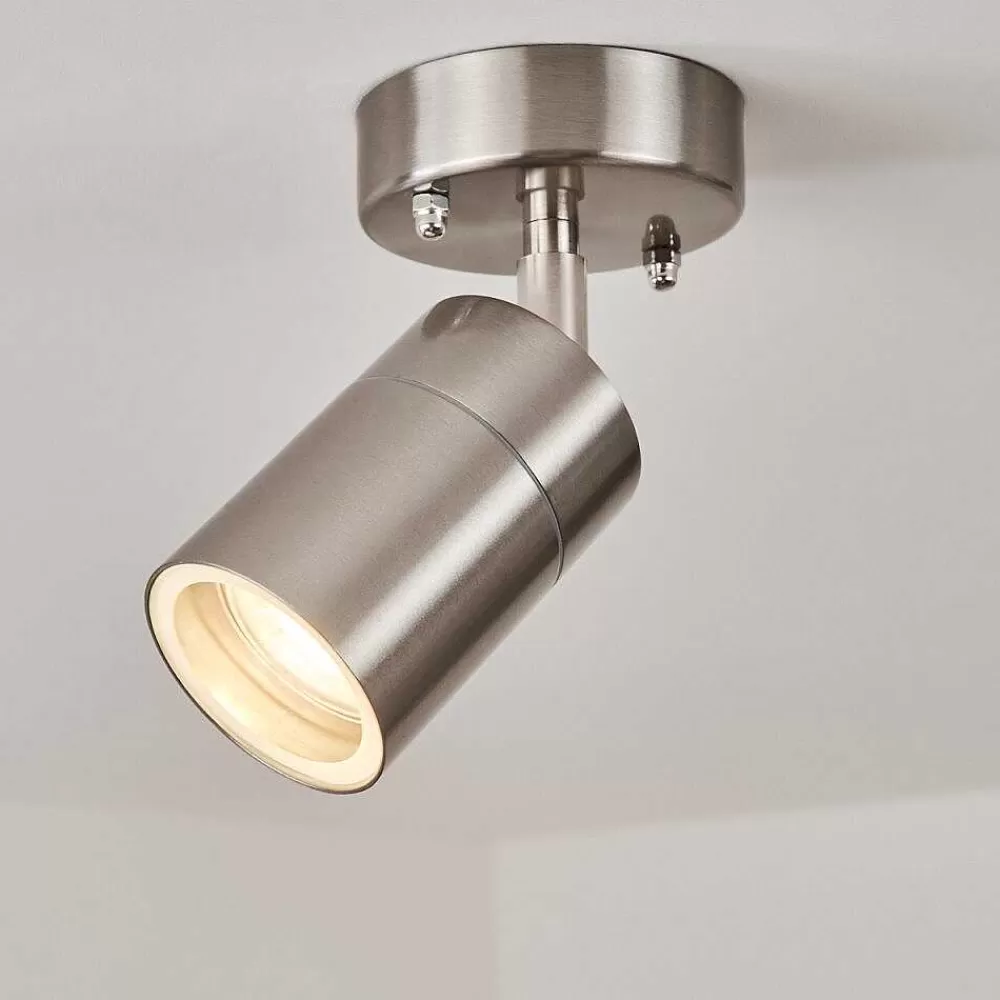 hofstein Plafonnier Exterieur Corneda Acier Inoxydable, 1 Lumiere