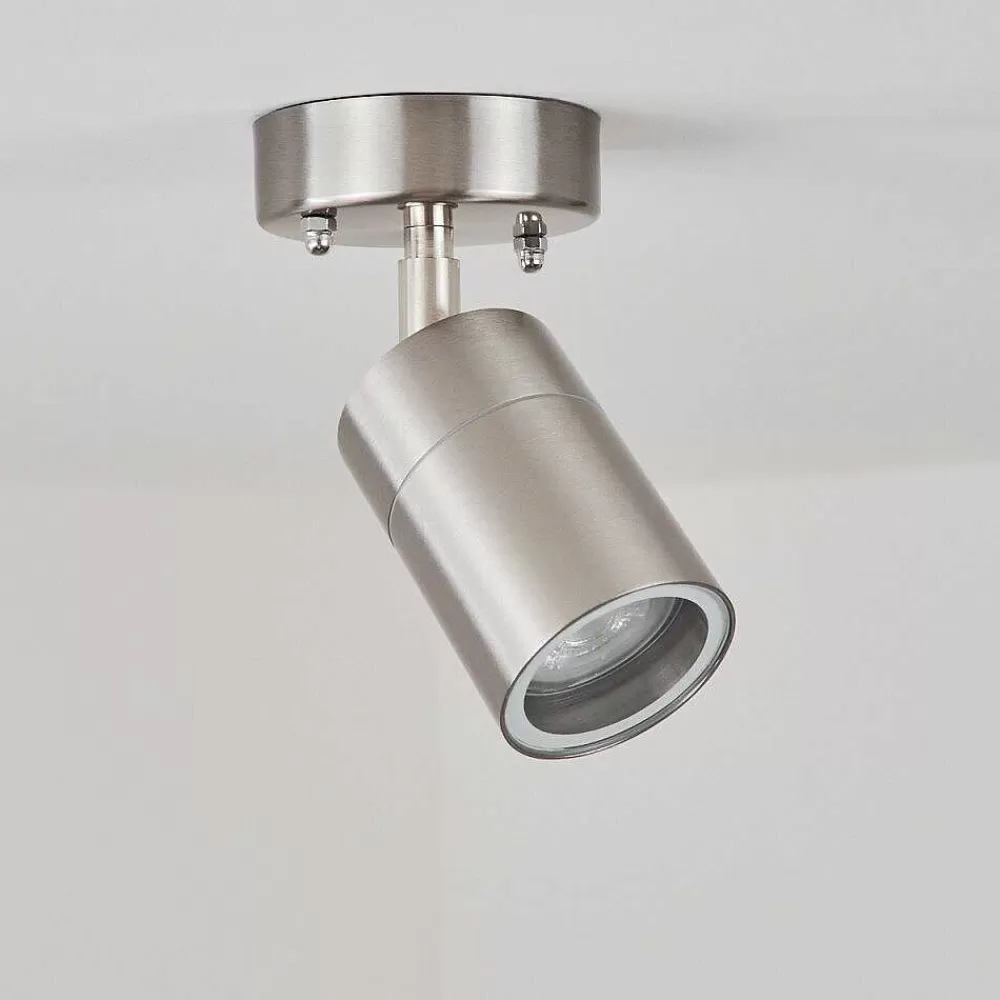 hofstein Plafonnier Exterieur Corneda Acier Inoxydable, 1 Lumiere