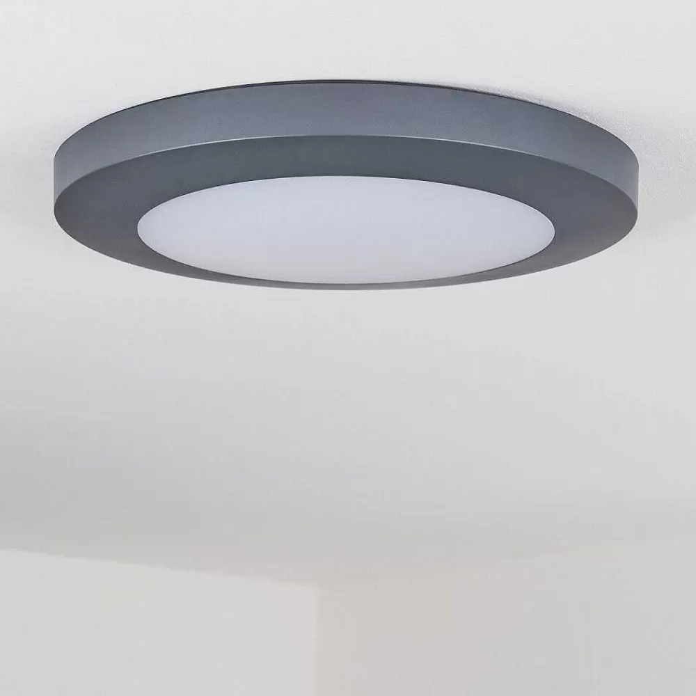 hofstein Plafonnier Exterieur Durivier Led Anthracite, 1 Lumiere