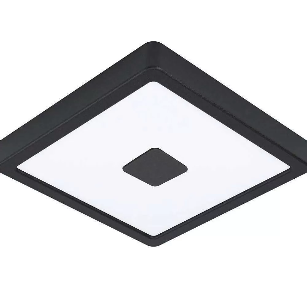 Luminaires Eglo Plafonnier Exterieur Eglo Iphias Led Noir, 1 Lumiere