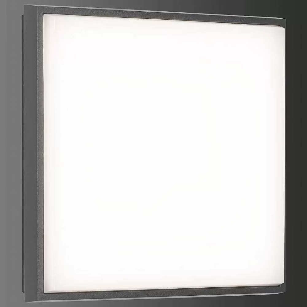 Luminaires LCD Plafonnier Exterieur Lcd Typ 5060 Led Noir, 1 Lumiere