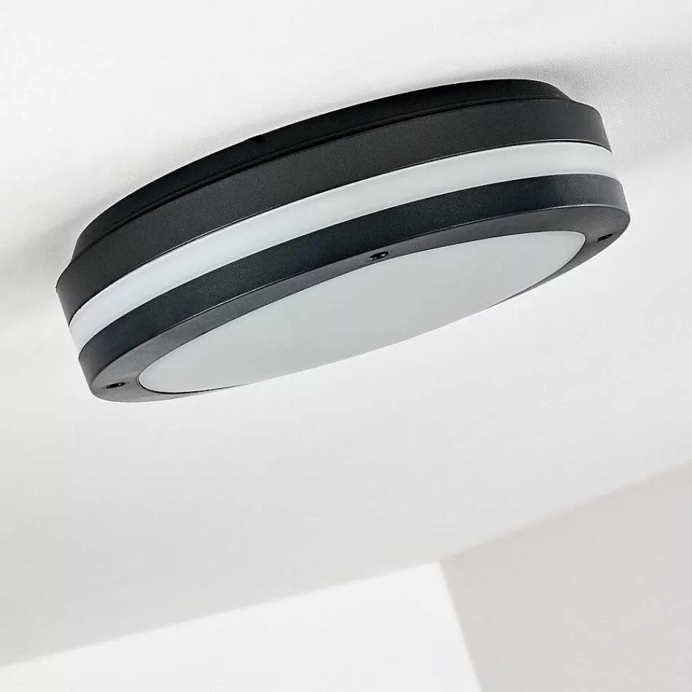 hofstein Plafonnier Exterieur Wollongong Led Anthracite, 1 Lumiere