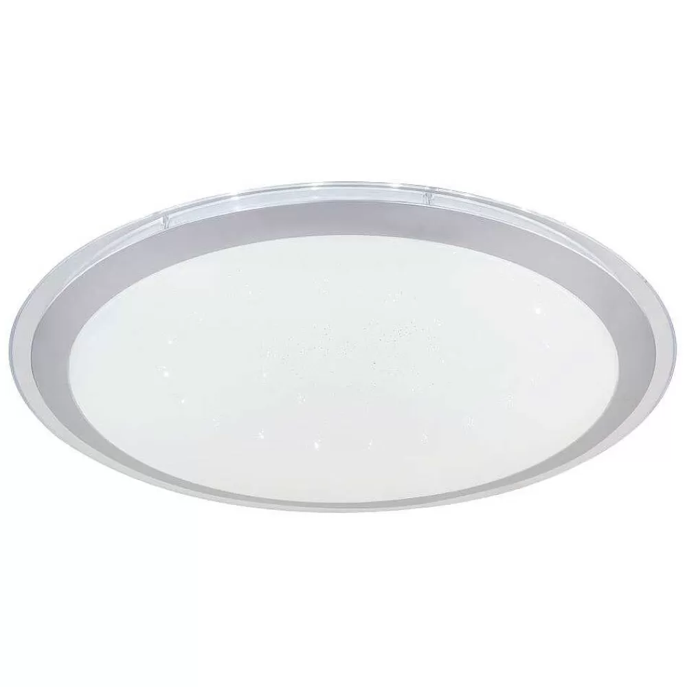Luminaires Globo Lighting Plafonnier Globo Carry Led Blanc, 1 Lumiere, Telecommandes, Changeur De Couleurs
