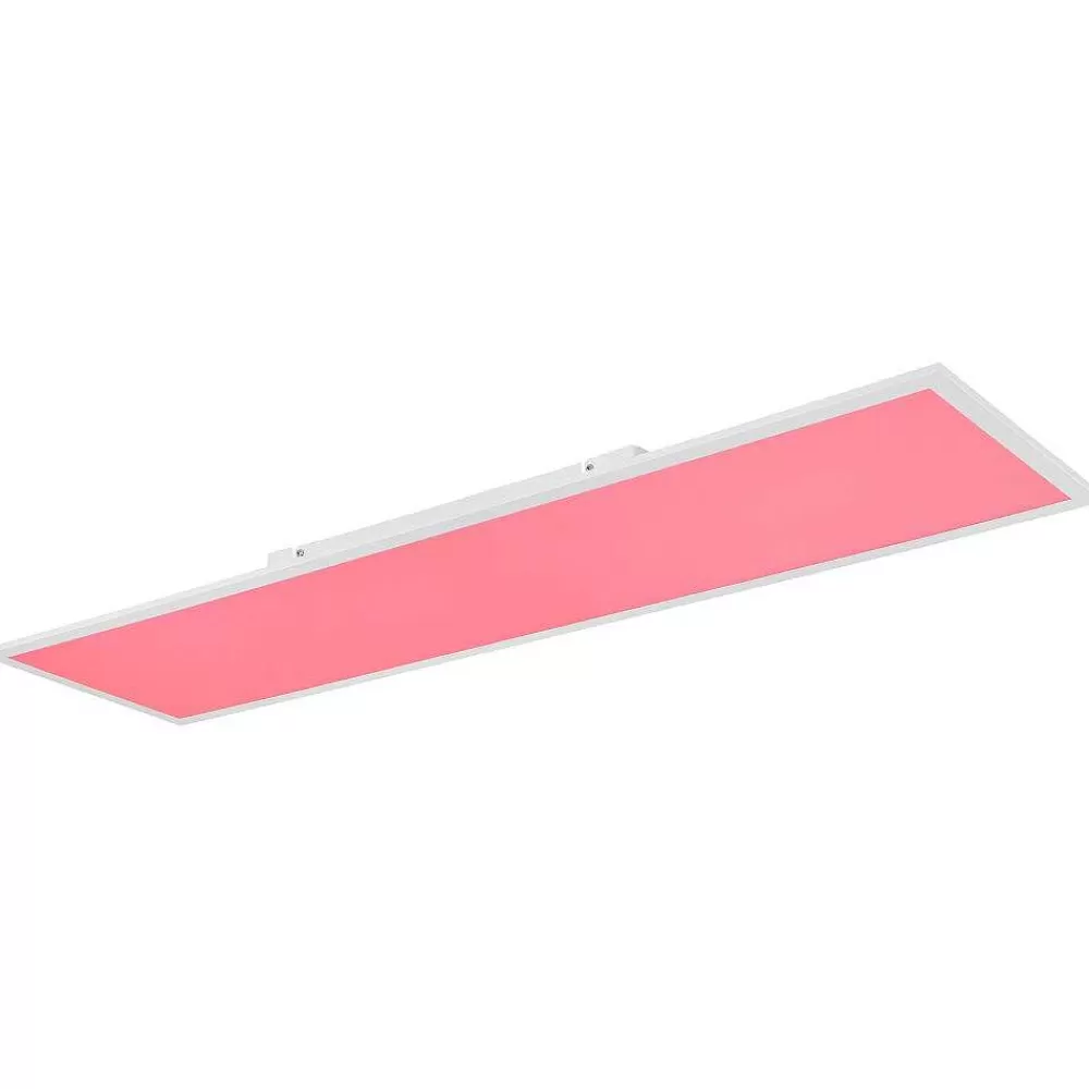 Luminaires Globo Lighting Plafonnier Globo Doro Led Blanc, 2 Lumieres, Telecommandes, Changeur De Couleurs