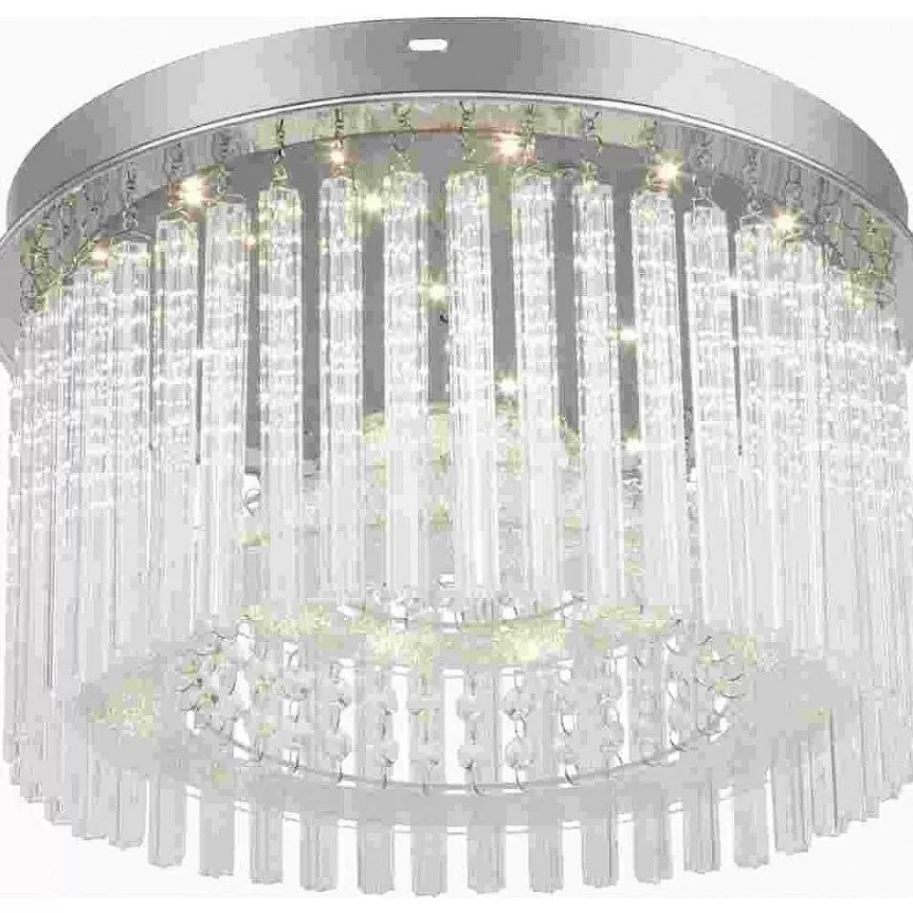 Luminaires Globo Lighting Plafonnier Globo Joyce Led Chrome, 1 Lumiere