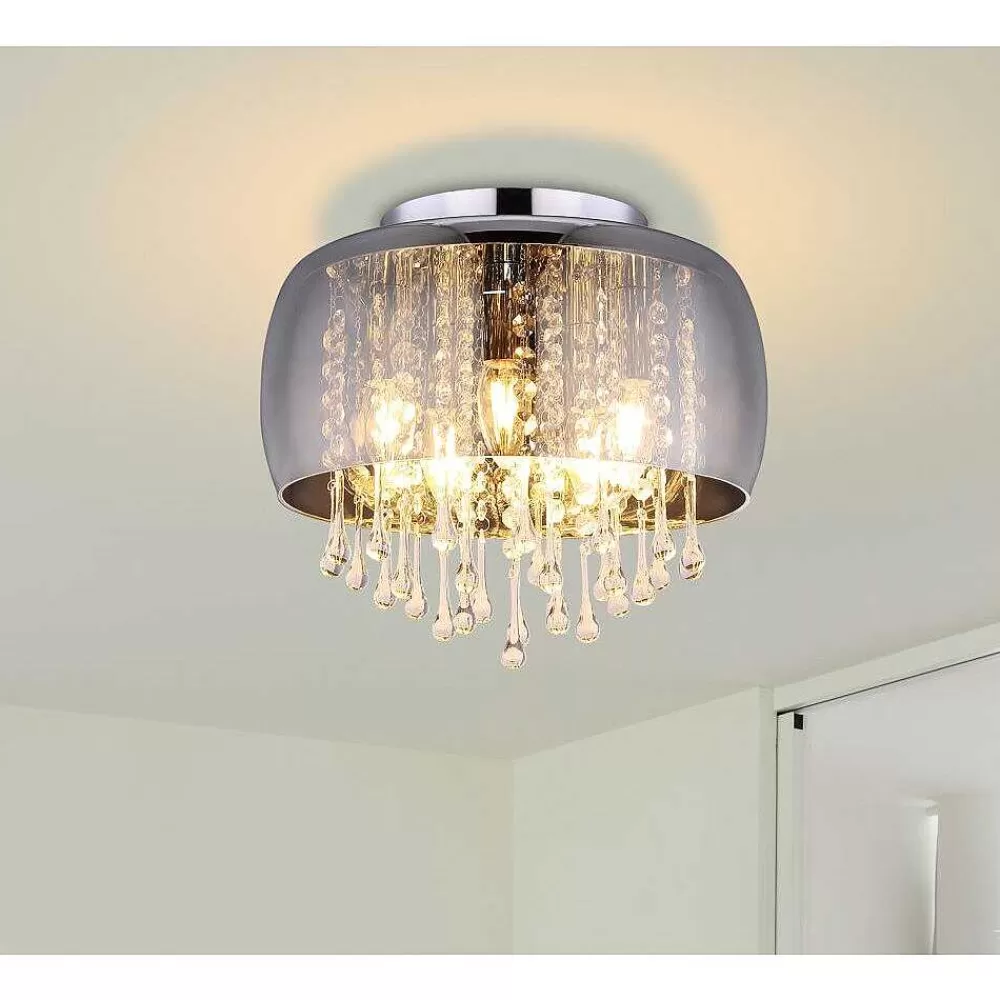 Luminaires Globo Lighting Plafonnier Globo Kalla Chrome, 5 Lumieres