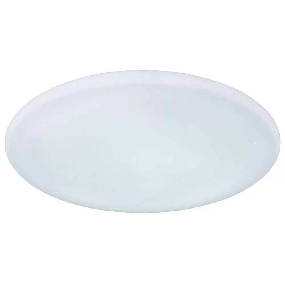 Luminaires Globo Lighting Plafonnier Globo Rena Led Blanc, 1 Lumiere, Telecommandes, Changeur De Couleurs
