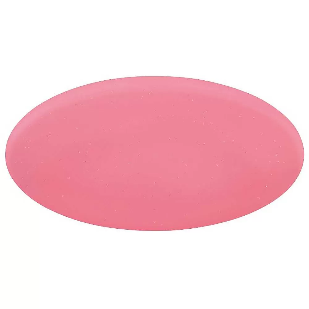 Luminaires Globo Lighting Plafonnier Globo Rena Led Blanc, 1 Lumiere, Telecommandes, Changeur De Couleurs