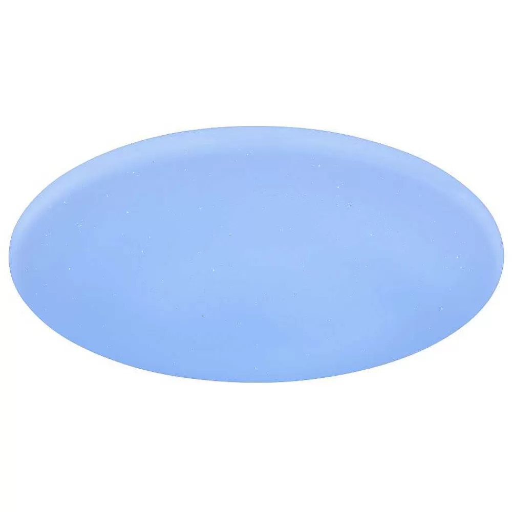Luminaires Globo Lighting Plafonnier Globo Rena Led Blanc, 1 Lumiere, Telecommandes, Changeur De Couleurs