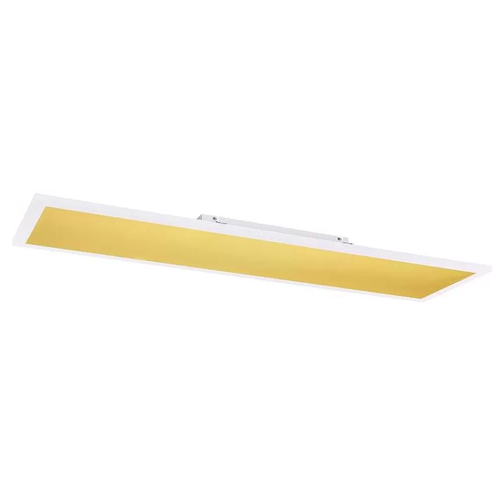 Luminaires Globo Lighting Plafonnier Globo Rosi Led Blanc, 1 Lumiere, Telecommandes, Changeur De Couleurs