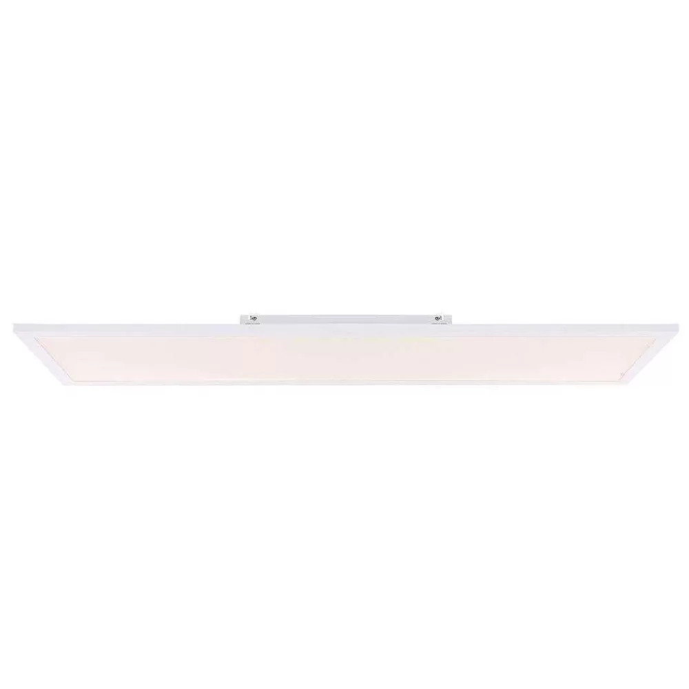 Luminaires Globo Lighting Plafonnier Globo Rosi Led Blanc, 1 Lumiere, Telecommandes, Changeur De Couleurs