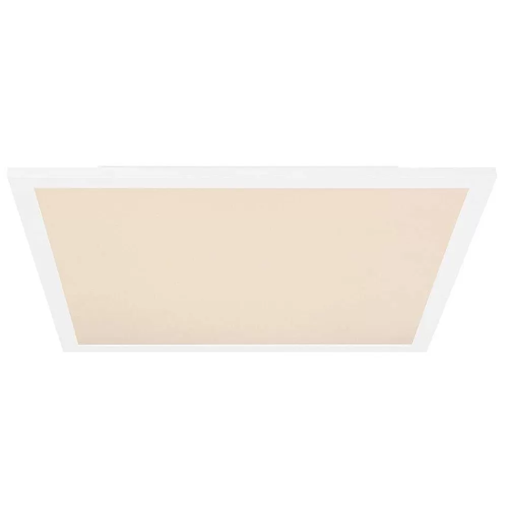 Luminaires Globo Lighting Plafonnier Globo Rosi Led Blanc, 1 Lumiere, Telecommandes, Changeur De Couleurs
