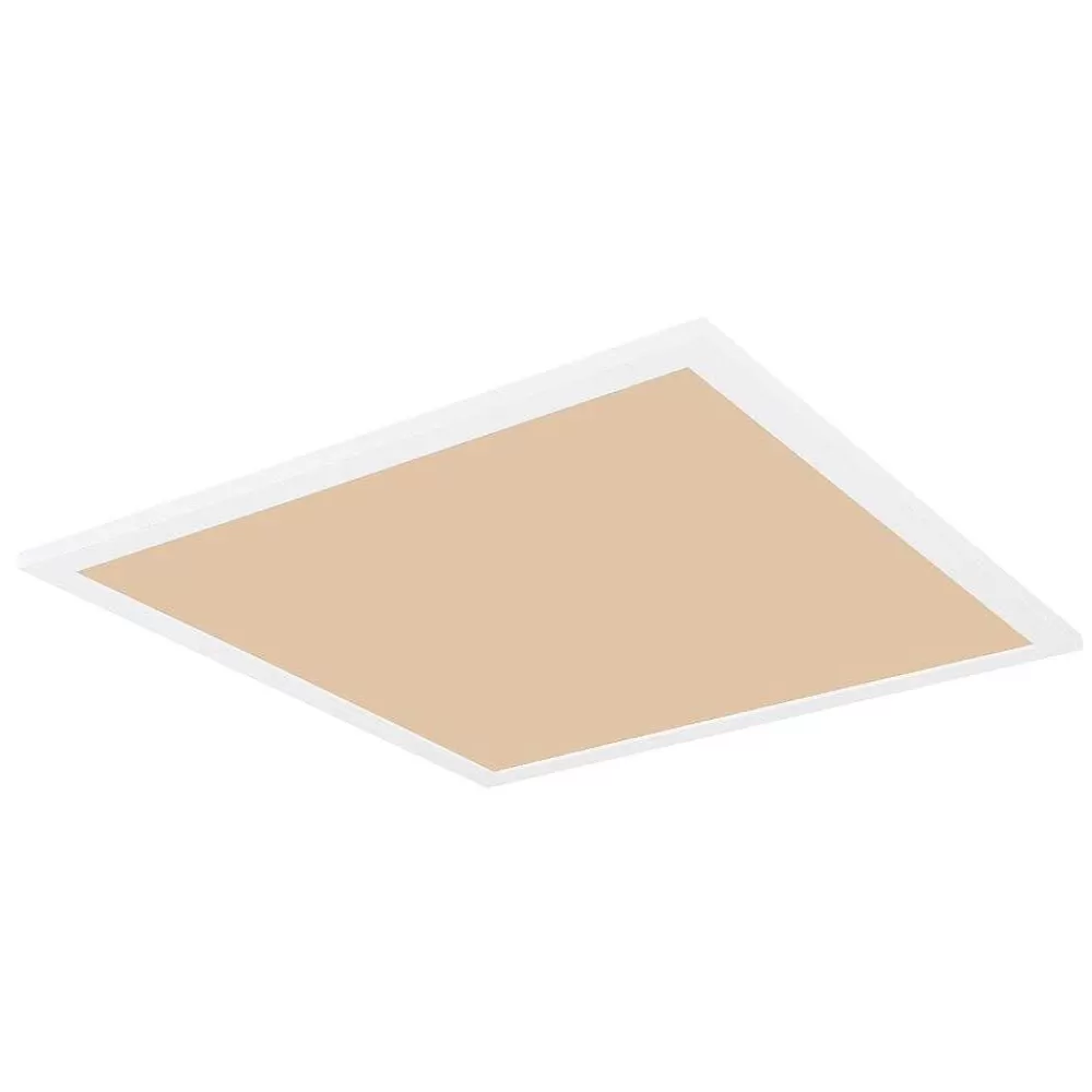 Luminaires Globo Lighting Plafonnier Globo Rosi Led Blanc, 1 Lumiere, Telecommandes, Changeur De Couleurs