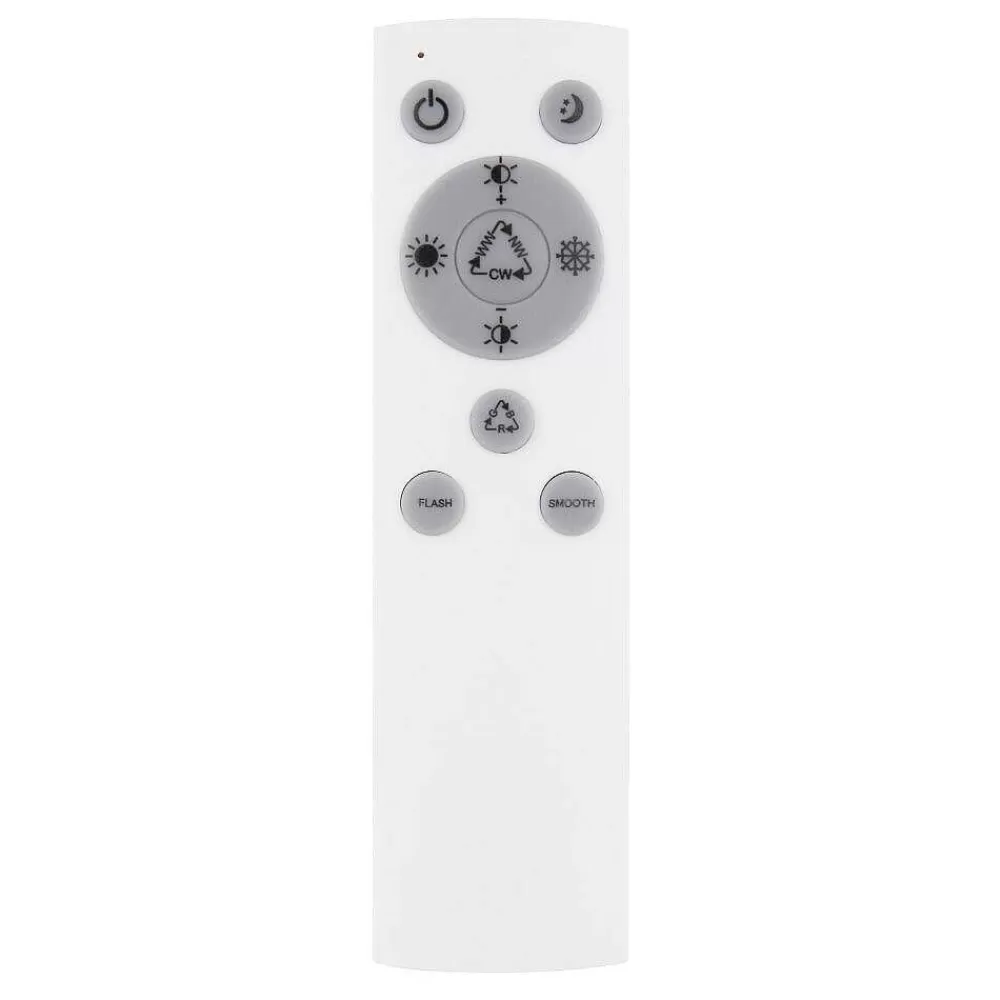 Luminaires Globo Lighting Plafonnier Globo Rosi Led Blanc, 1 Lumiere, Telecommandes, Changeur De Couleurs